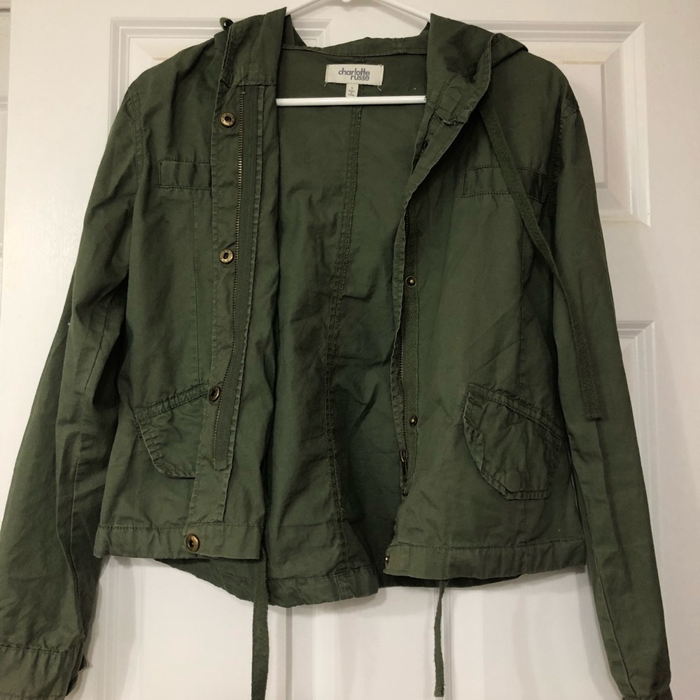 Navy green jacket!